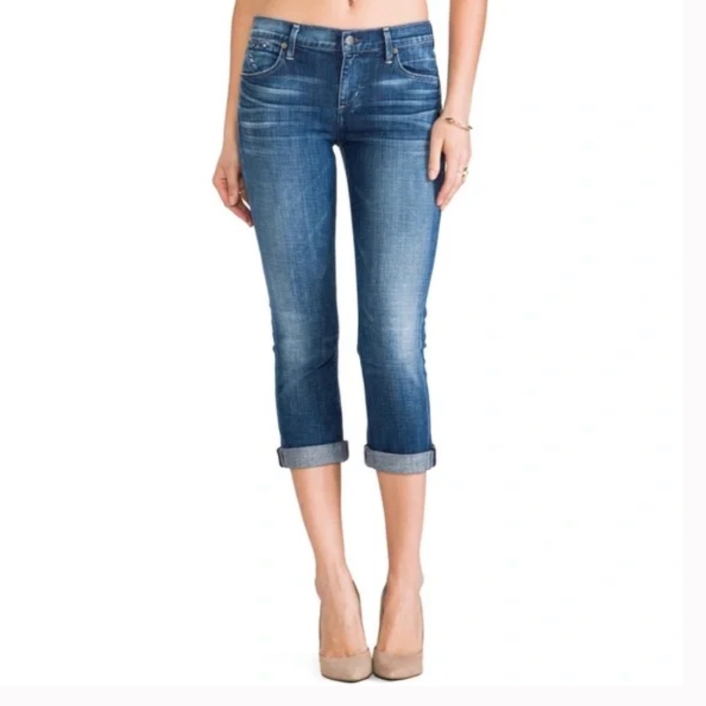 CITIZENS OF HUMANITY Dani Crop Straight Leg Jeans Wedgewood Size 25